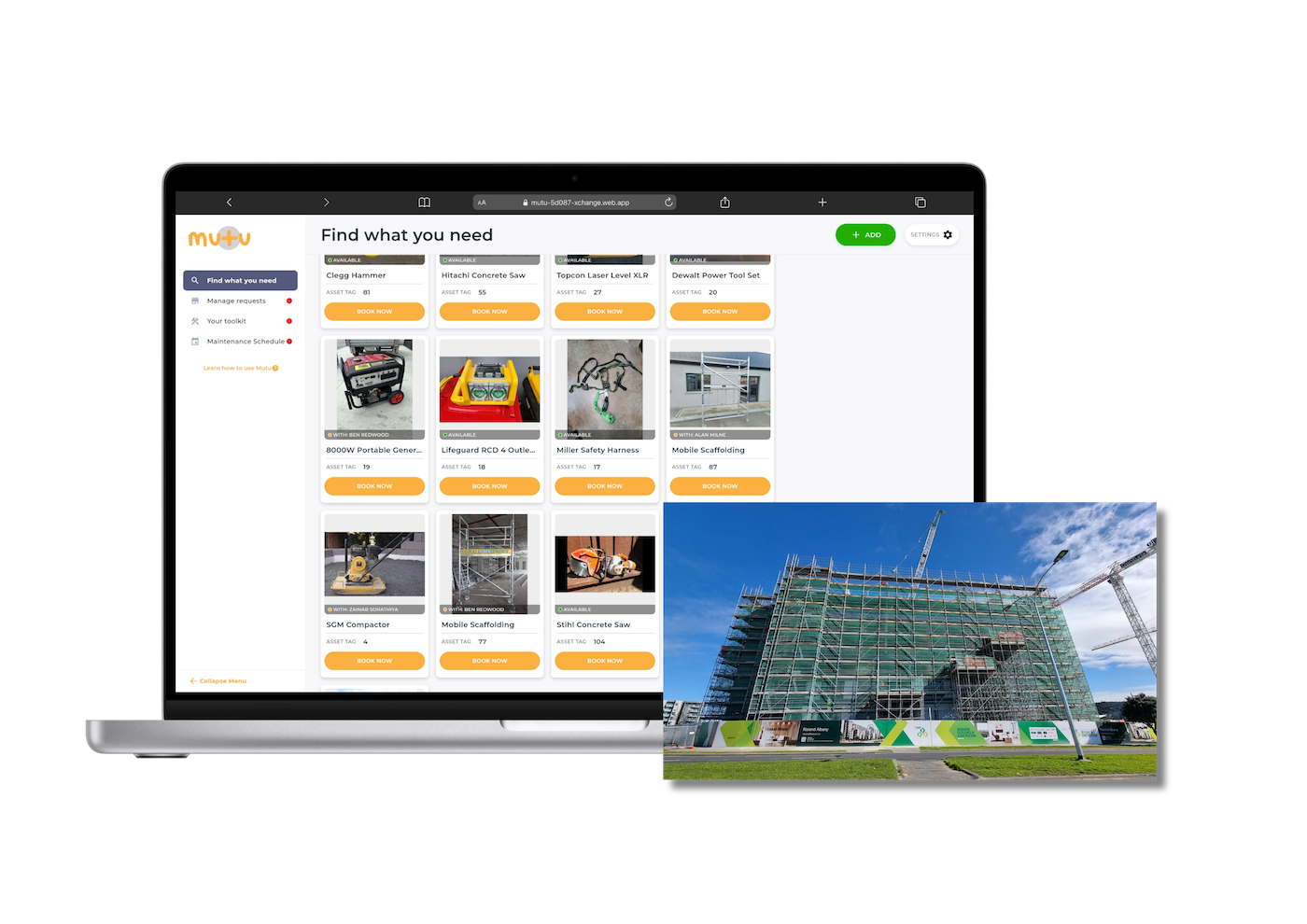 Mutu dashboard laptop preview