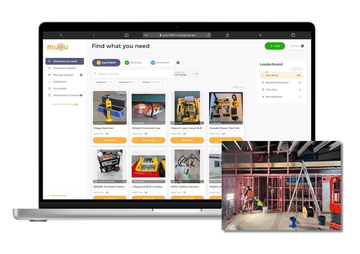 Mutu dashboard laptop preview