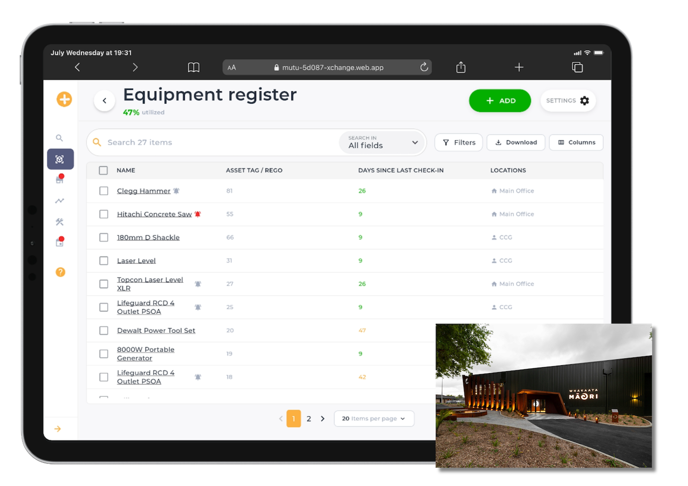 Mutu dashboard laptop preview