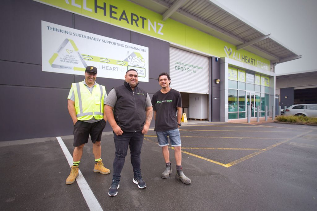 team from Mutu and All Heart NZ collaborating on circular construction solutions